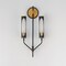 Maxim Lighting Regent 2-Light Wall Sconce, Black/Antique Brass 16170CLBKAB - alternate 2